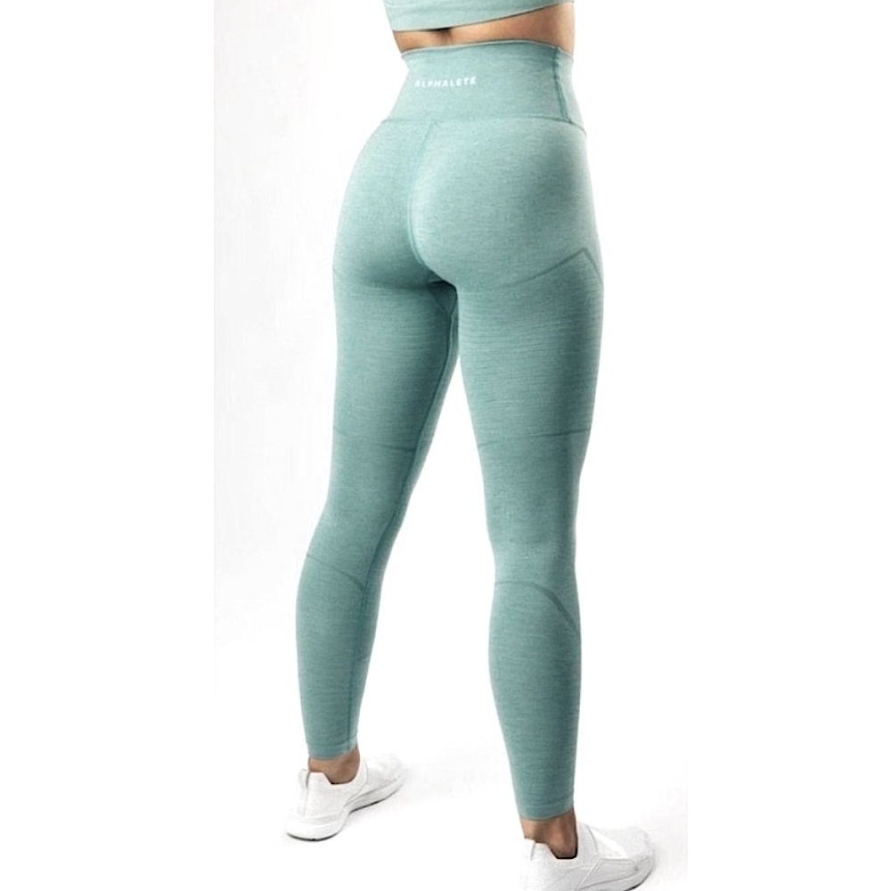 Alphalete Revival Dusty Green High waist Leggings Tights womens size XS